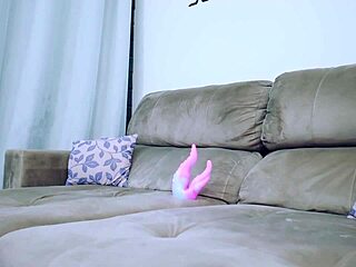 blonde babe takes monster dildo deep in ass