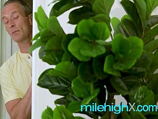 my horny petite babysitter flashes perky tits for old fan fuck