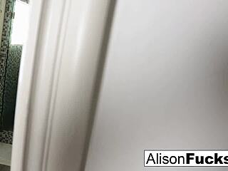 alison tyler showers teasing her tight wet pussy