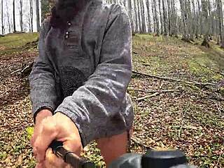 i strip naked shaking ass alone in scary woods