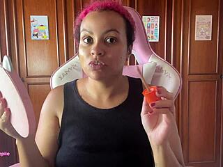 gassy mitsuri cosplay babe farts in makeup prep