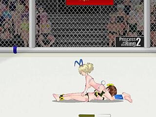 princess ring 2: mimi vs lena in lesbian wrestling catfight