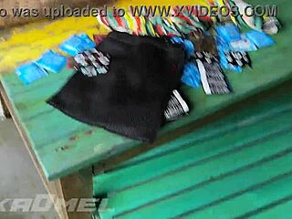 brazilian milf frees her tight ass for monster black cock pounding in garden cuckold