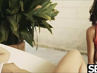 mmm girls, our big natural tits bounce as we lick pussies to wild orgasms outdoors!