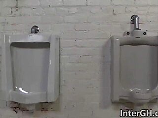 Mysterious Ebony Beauty Teases Through Glory Hole With Massive Cock