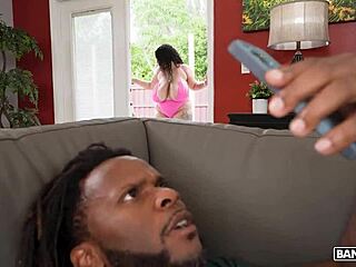 brija monet sucks jay's cock then bounces huge tits cowgirl