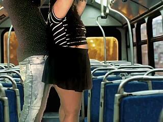 follando duro en bus publico con mi puta... que rico!