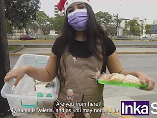 Latina Christmas Cock Gift Surprise