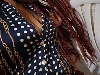 fiery office girlfriend fingers her wet pussy for fetish thrill!