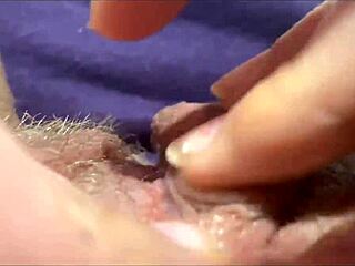 huge clit throbs wildly during intense rubbing orgasm