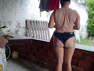 hot maid shorts seduce balcony fuck now?