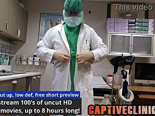 Emotional Uniform Testing Thrills in Latex Gloves