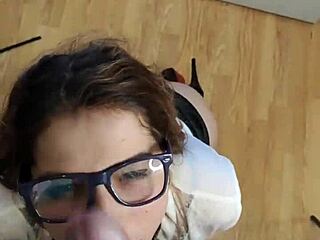 Teacher Slut Fucked Hard Ass Worship Cum on Glasses and Ass