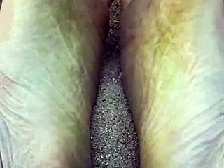 Barefoot Model in Sand Nature