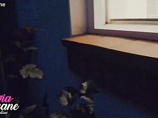 Hey neighbour, catch me flashing my big natural tits in the shower 😏👀