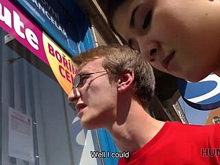 Nerdy cuckold watches muscular stud fuck girlfriend hidden cam reality