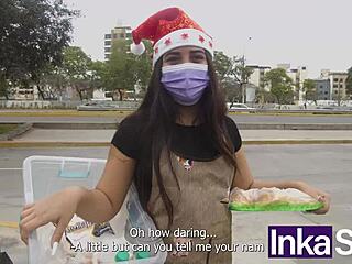 Latina Christmas Cock Gift Surprise