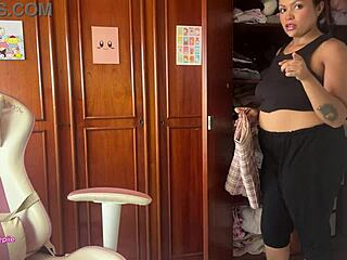 gassy mitsuri cosplay babe farts in makeup prep