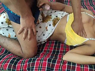 wow indian bhabhi neighbor gets hardcore fucked by lover in bed juicy pussy