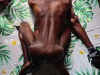 Black Slut Orgasms On Monster Cock Anal Pounding