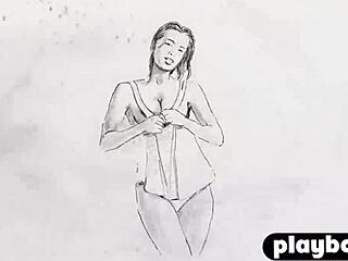 petite wet euro model flaunts ass body