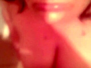 Hot Bathtub Blowjob Ends with Thick Cum Dripping on Her Massive Natural Boobs
