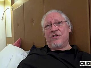 grandpa's boner joy as monika may rides oldhans cock hard?