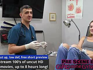 tyler lynn's stething exam reveals her shaved tits craving