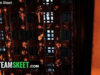 Vi raw fucks caitlyn in kinky arcane prison parody