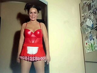 submissive slave worships mistresses pussy before strap-on anal pounding