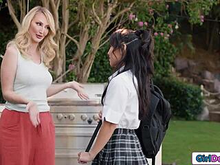 Busty beauty eyes panties sparking irresistible seduction move