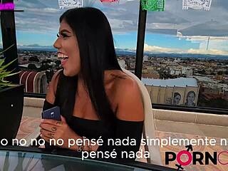 curvy latina milf spills passion career secrets in outdoor interview