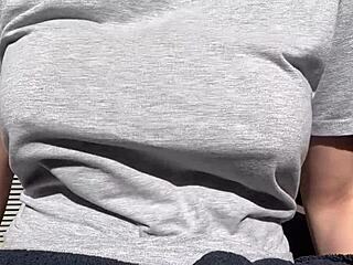 big boobs bouncing horny milf artemisia love outdoor session?