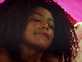 hot brazilian brunette masturbates shaved pussy to squirt