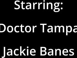 POV Jackie Banes' Shaved Pussy Flooded with Thick Cum