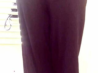 cute teen farts loud in tight yoga pants