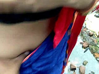 caught pounding hot milf's ass deep in dense jungle wild creampie