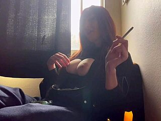 italian milf artemisia love smokes solo flaunting big juicy tits long hair fetish 🔥🍈