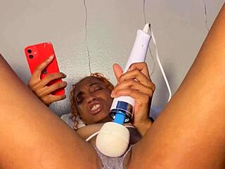Ebony Babe Stuffing Panties In Tight Wet Pussy For Orgasm
