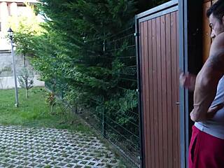 polly yang's yoga session sparks intriguing garden fuck adventure