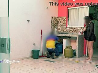 thay ksada exits shower in nightgown flashing delivery guy her curves