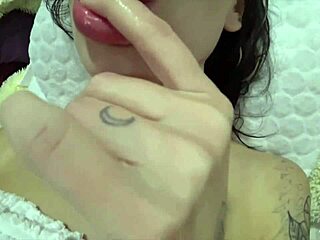 cute teen fingers wet pussy while parents watch tv next door 😏💦
