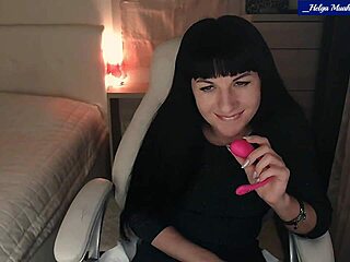 Helga's sexy milf striptease with ass wiggle and clit tease pt1