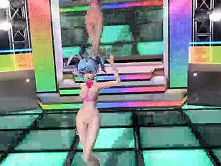 hatsune miku vocaloid nude mod rocks full bunny costume goddess tease