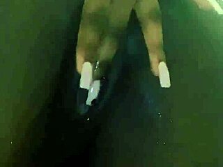 dripping wet curvy ebony squirts juicy pussy fingering solo homemade tease!