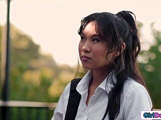 Busty beauty eyes panties sparking irresistible seduction move