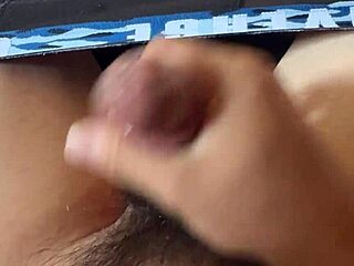 Intense solo pleasure with condom in Japanese fantasy