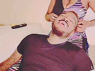 Ebony Goddess And Tatted King Bareback Ass Fuck