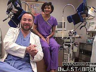 POV Jackie Banes' Shaved Pussy Flooded with Thick Cum