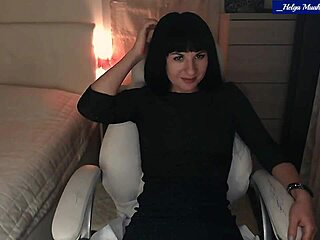 Helga's sexy milf striptease with ass wiggle and clit tease pt1